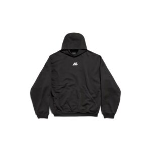 ACTIVEWEAR HOODIE OVERSIZED IN BLACK