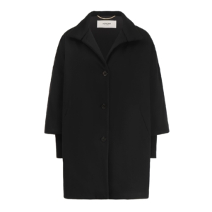 Black cashmere coat