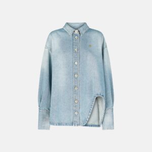 LIGHT BLUE DENIM SHIRT JACKET