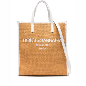 Logo-embroidered tote bag