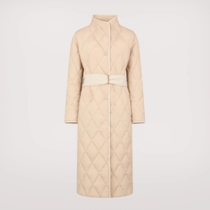 Long quilted coat