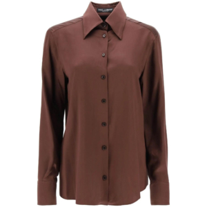 Shirt crafted in fluid silk satin