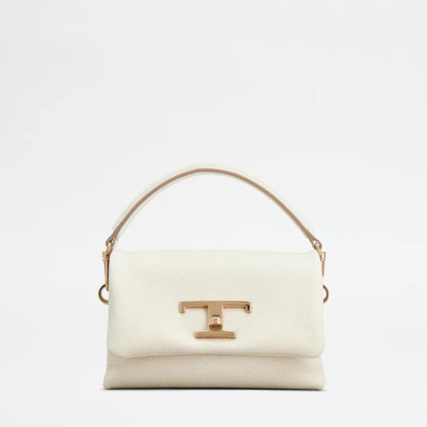 T Timeless Flap Bag in Leather Micro