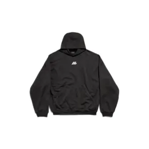 ACTIVEWEAR HOODIE OVERSIZED IN BLACK